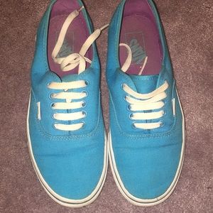 Light blue turquoise vans